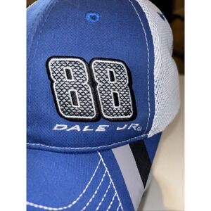 Dale Earnhardt Jr. Blue #88 Valvoline NASCAR Mesh Trucker Hat Adjustable Back